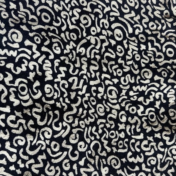 Reformation Navy and White Patterned Blouse - Picture 4 of 5